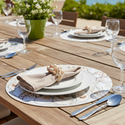 Charlo's Synthetic Cloth Napkins Set of 4 Solid Beige 16