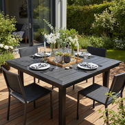 Charlo's Synthetic Cloth Napkins Set of 4 Plaid Black 16