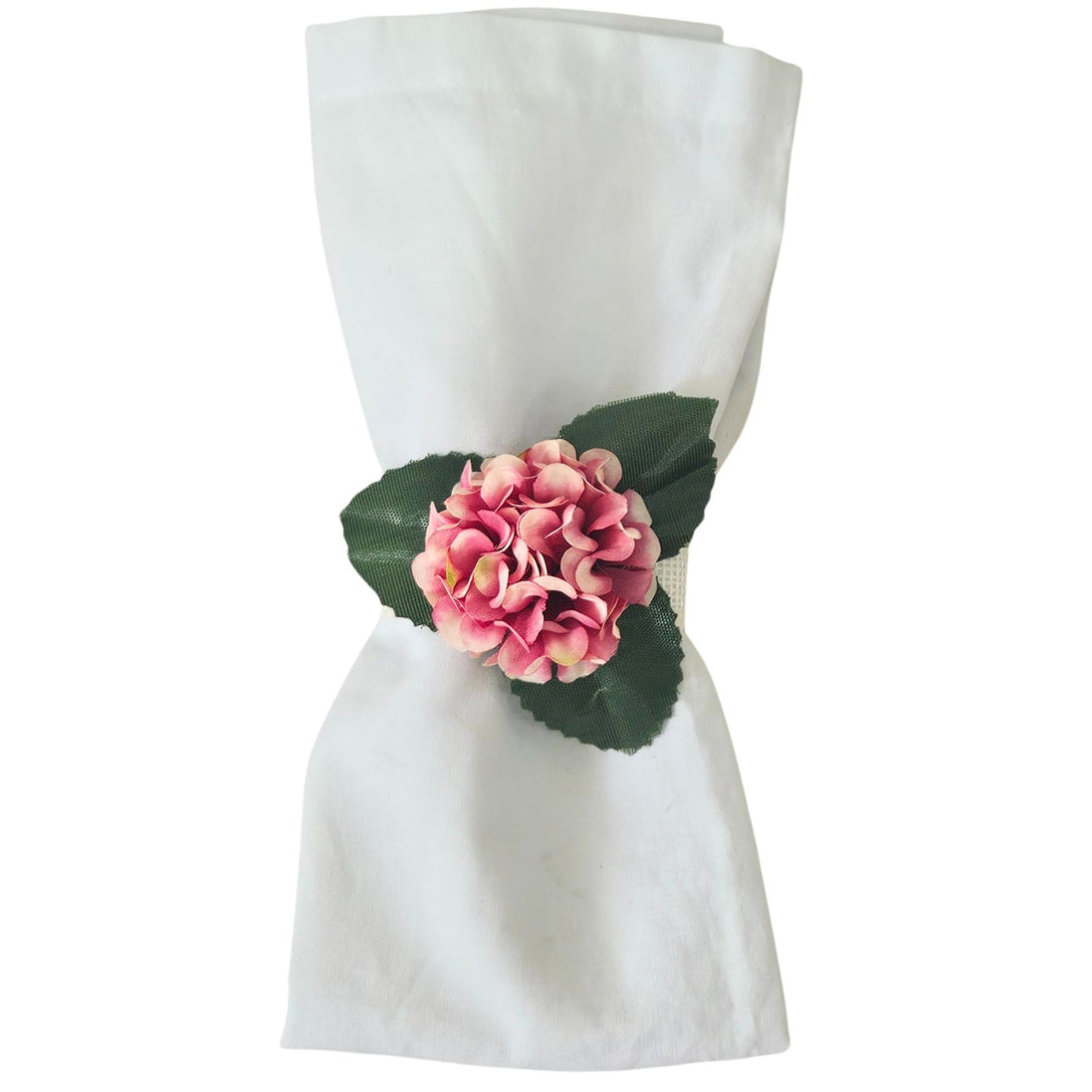 Colorful Garden Mini Hydrangea Napkin Rings – Set of 4 | Maison Charlô