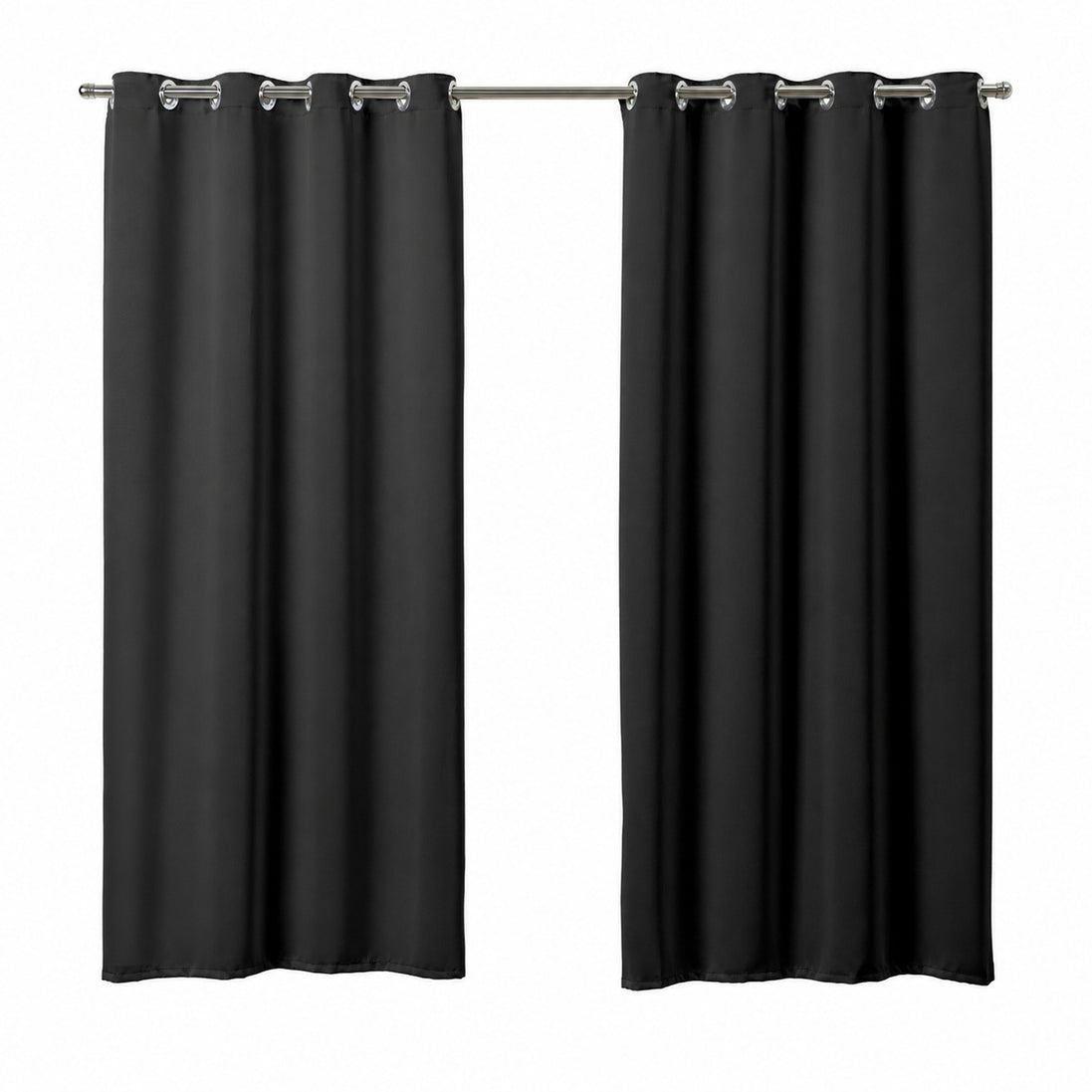 Maison Charlo Basic Blackout Curtains – Black – 118 x 98 in – Set of 2 Panels