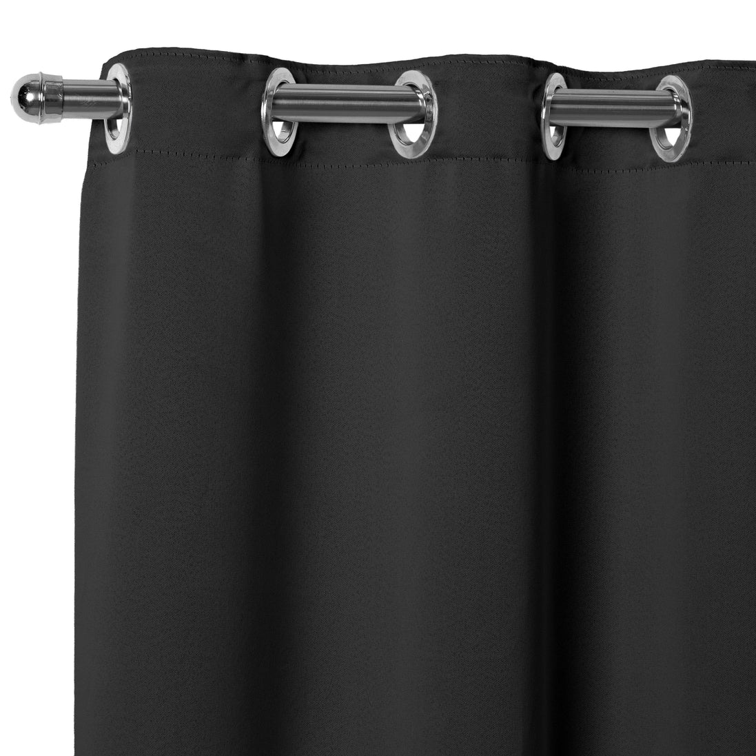 Maison Charlo Basic Blackout Curtains – Black – 118 x 98 in – Set of 2 Panels