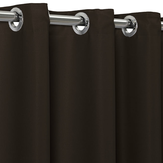 Maison Charlo Basic Blackout Curtains – Tobacco Brown – 118 x 98 in – Set of 2 Panels