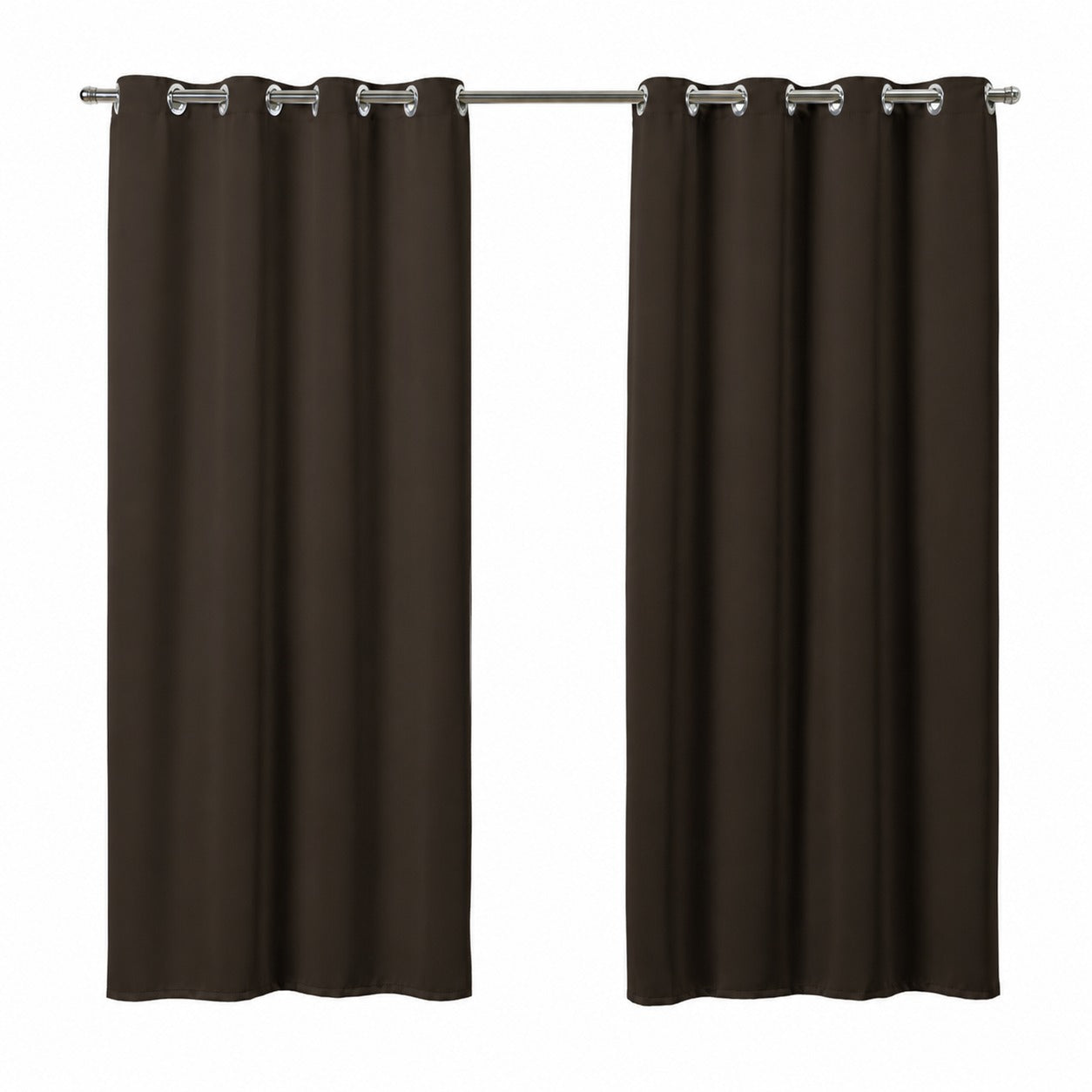 Maison Charlo Basic Blackout Curtains – Tobacco Brown – 236 x 98 in – Set of 2 Panels