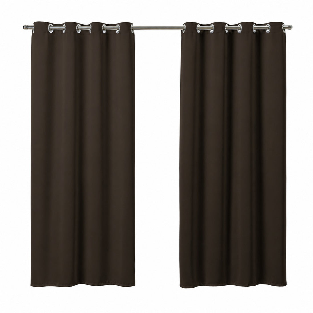 Maison Charlo Basic Blackout Curtains – Tobacco Brown – 118 x 98 in – Set of 2 Panels