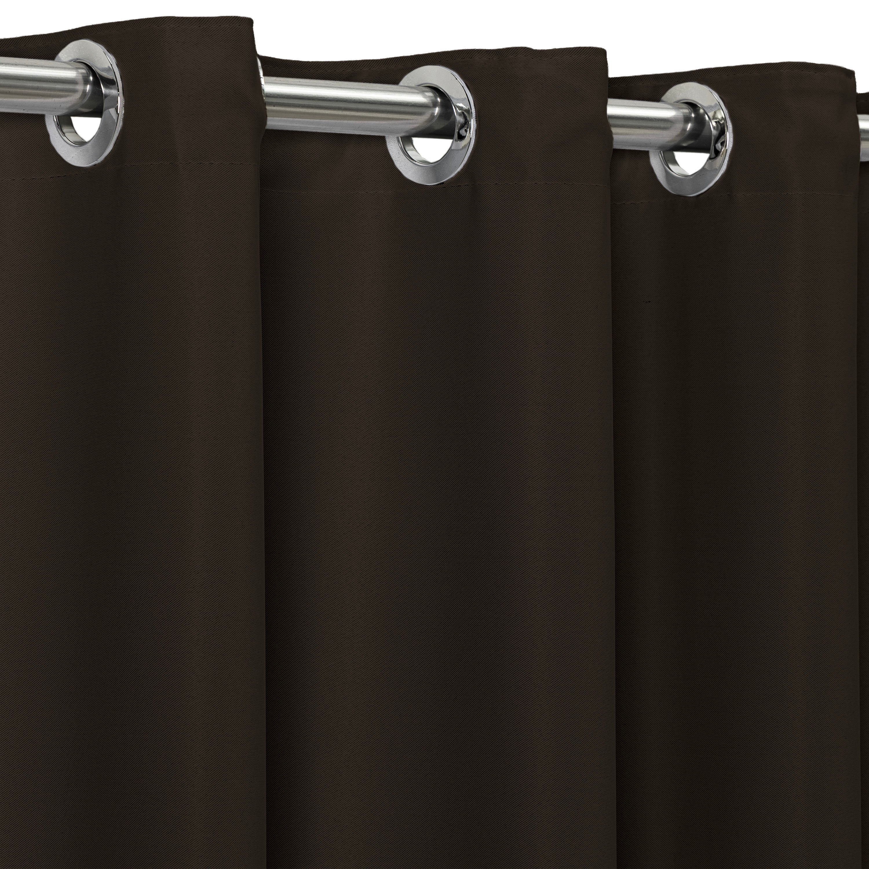 Maison Charlo Basic Blackout Curtains – Tobacco Brown – 236 x 98 in – Set of 2 Panels