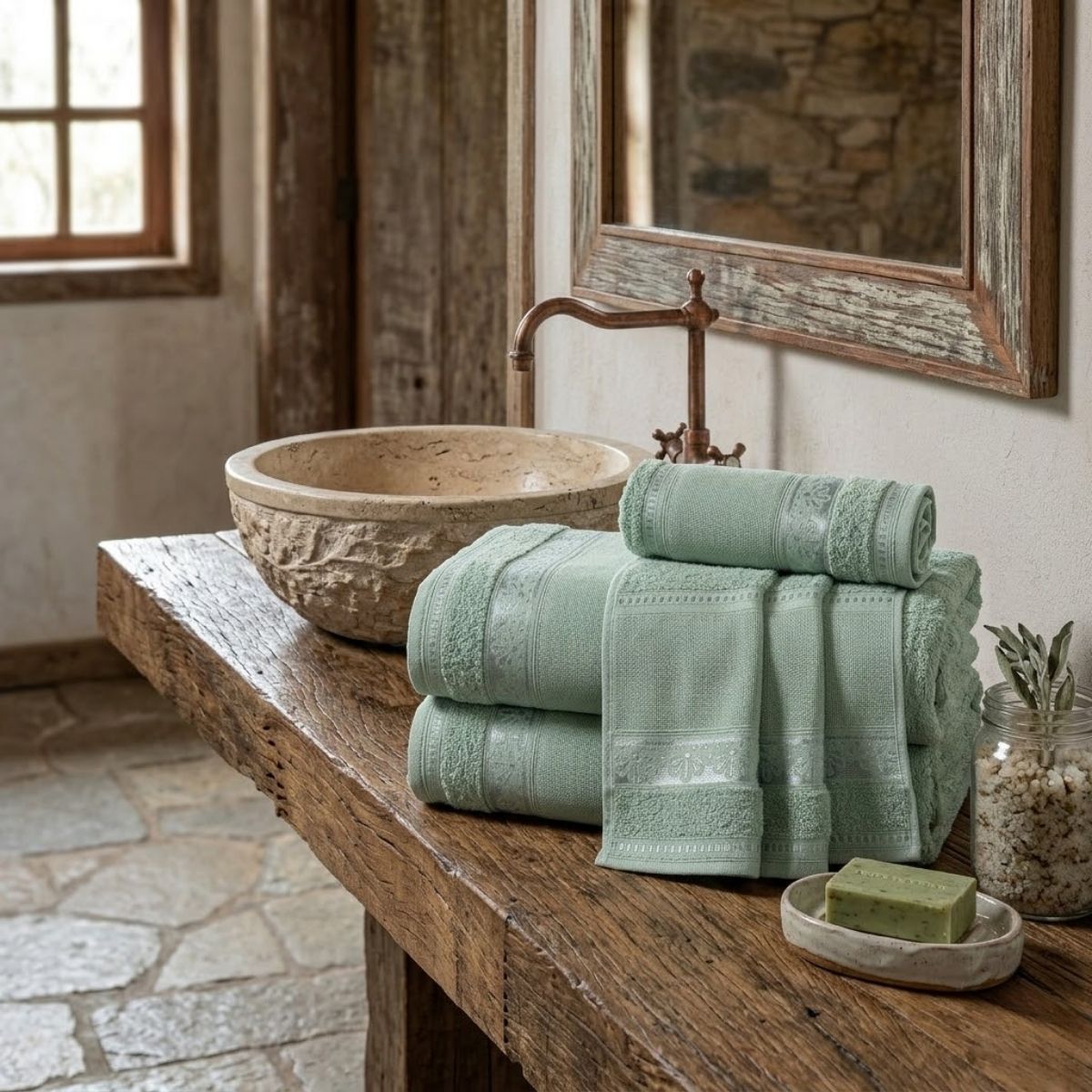 5-Piece Cotton Towel Set Atelier – Embroidery Ready Bath, Hand & Bath Mat 400 GSM