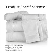 5-Piece Cotton Towel Set Atelier – Embroidery Ready Bath, Hand & Bath Mat 400 GSM