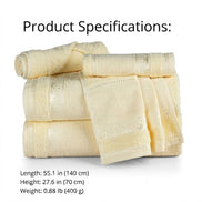5-Piece Cotton Towel Set Atelier – Embroidery Ready Bath, Hand & Bath Mat 400 GSM