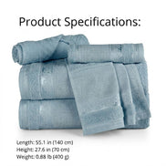 5-Piece Cotton Towel Set Atelier – Embroidery Ready Bath, Hand & Bath Mat 400 GSM