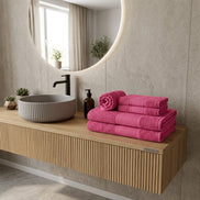 5-Piece Cotton Towel Set Noblesse – Bath, Hand & Bath Mat Soft Absorbent Premium Design
