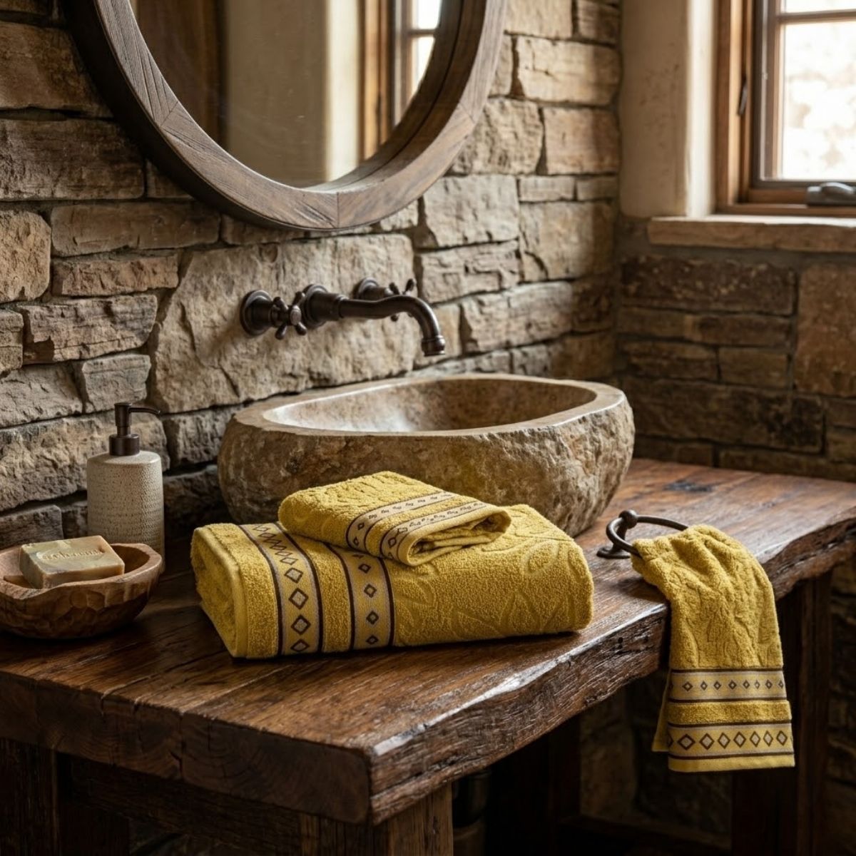 Bloom Cotton Bath Towel 59.1 x 29.5 in – 350 GSM Jacquard Soft Absorbent Towel
