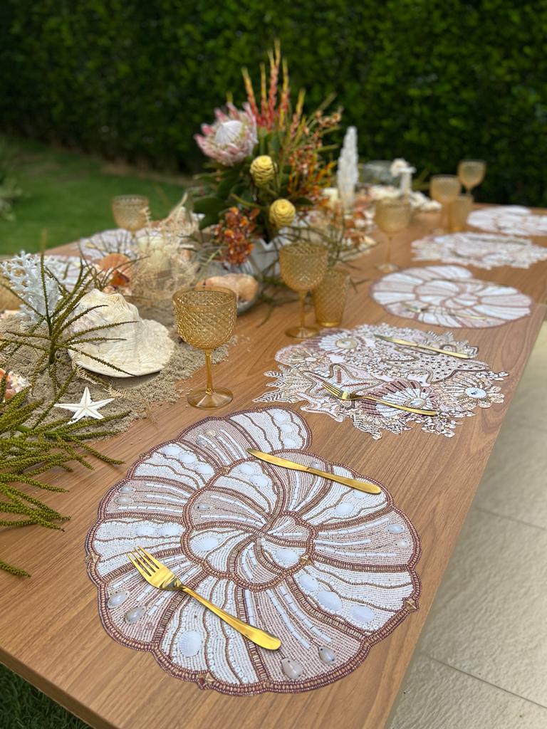 Charlo's Set 4 Premium Placemats Waterproof Beauty Of The Sea