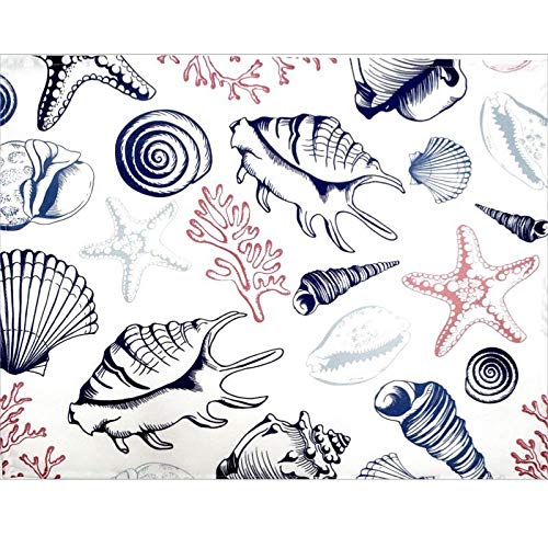 Set of 4 Waterproof Rectangular Placemats Sea of Charlô 17