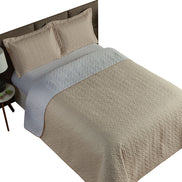 Queen Bedspread Set 3 Pieces Clara 102.4 x 94.5 in – Soft 100% Polyester Bedding