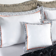 Full Reversible Embroidered Bedspread Set 4 Pieces Khaki Renove 400 Thread Count 94.5 x 86.6 in