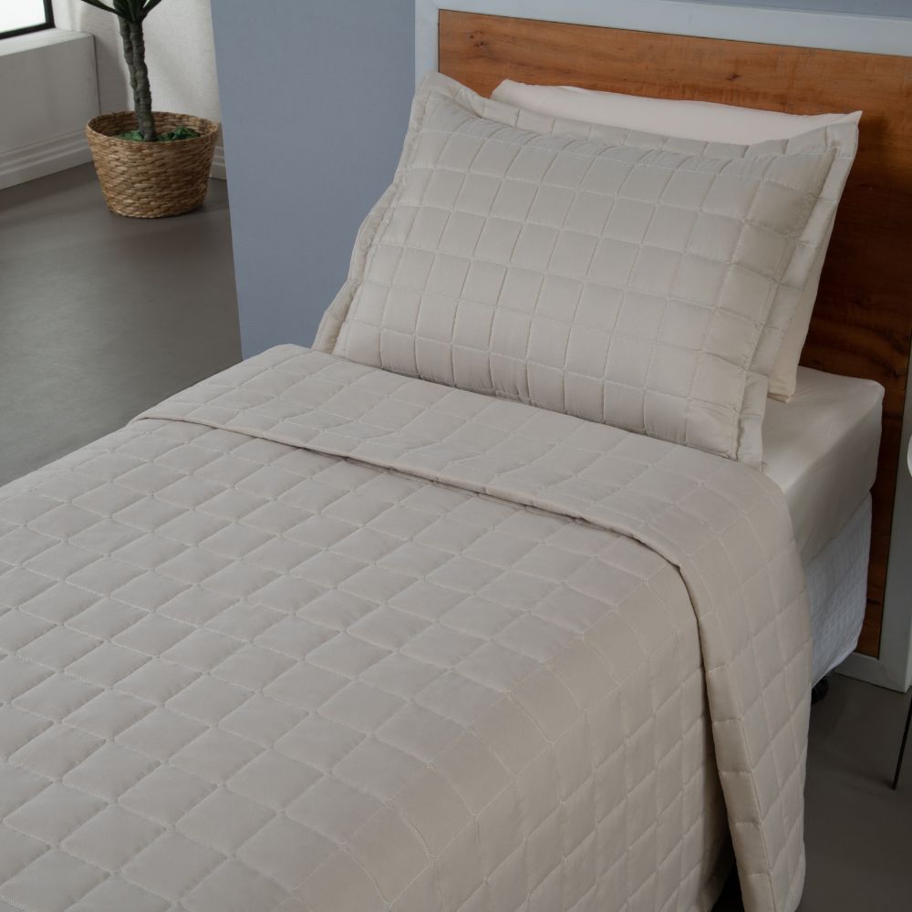 Twin Reversible Quilted Bedspread Set 2 Pieces Soft – 100% Polyester Bedding