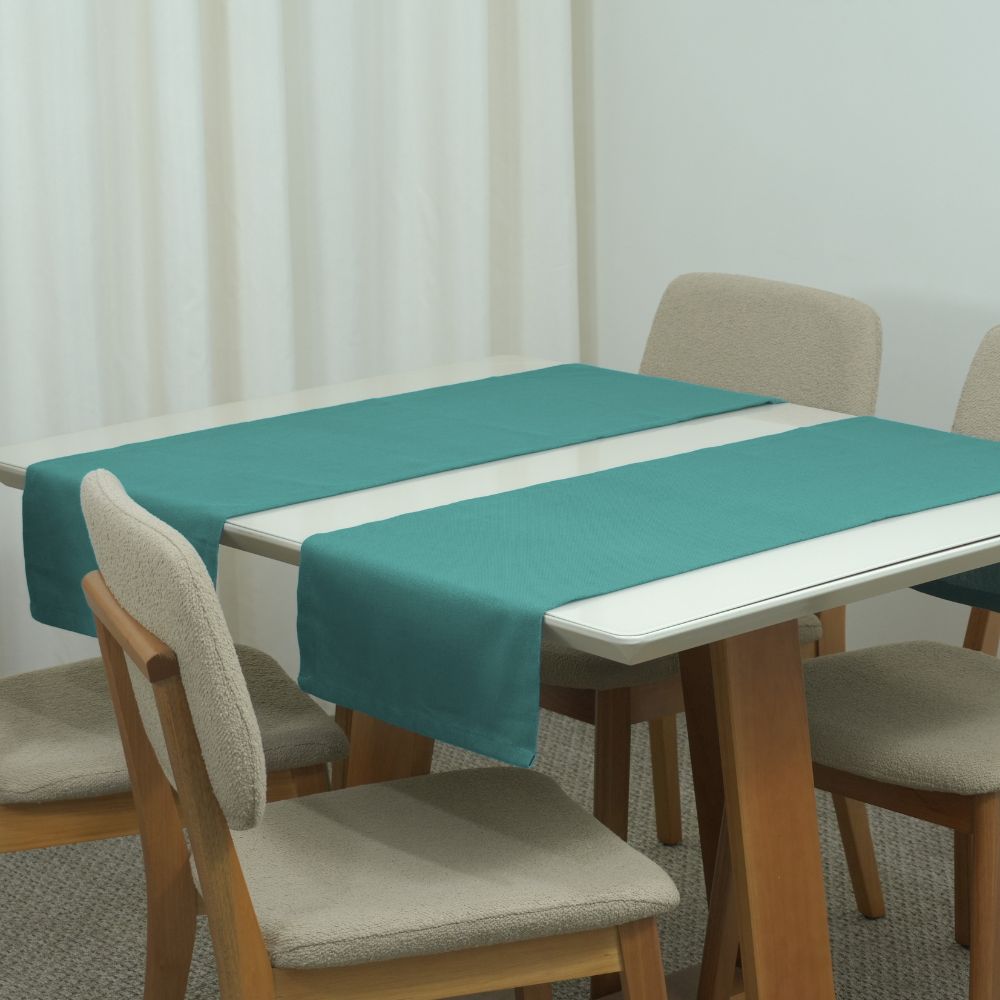 Essence Table Runner 51.18 x 15.75 in Linen Blend, 60% Cotton 40% Polyester