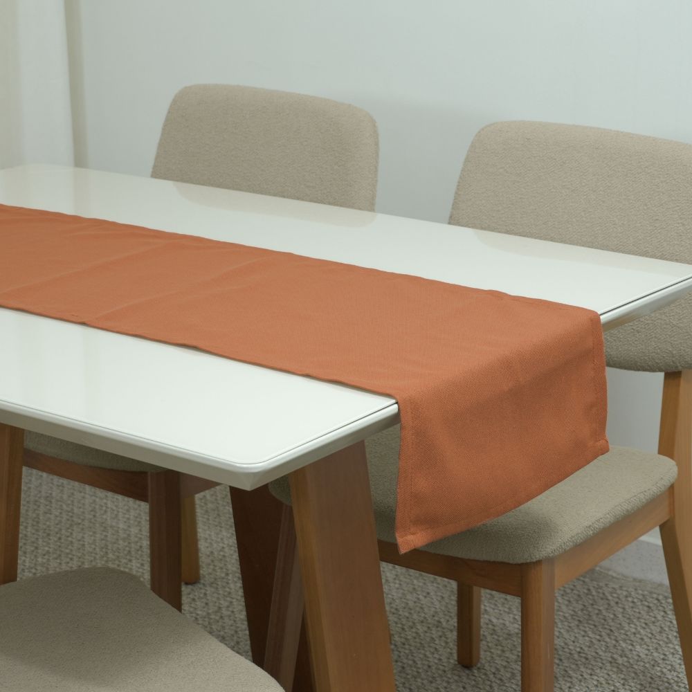 Essence Table Runner 51.18 x 15.75 in Linen Blend, 60% Cotton 40% Polyester