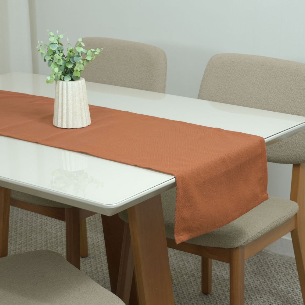 Essence Table Runner 51.18 x 15.75 in Linen Blend, 60% Cotton 40% Polyester