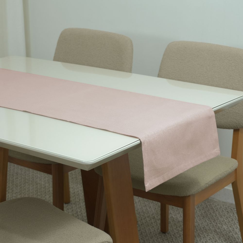 Essence Table Runner 51.18 x 15.75 in Linen Blend, 60% Cotton 40% Polyester