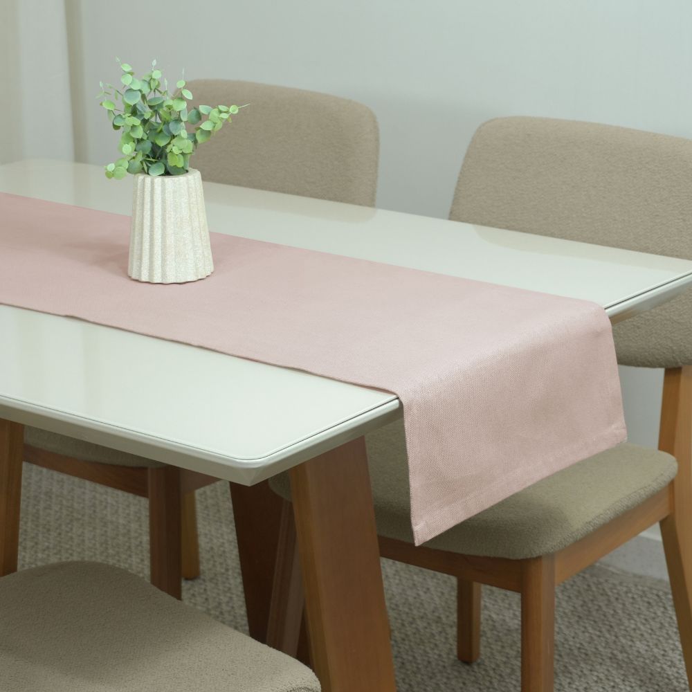 Essence Table Runner 51.18 x 15.75 in Linen Blend, 60% Cotton 40% Polyester