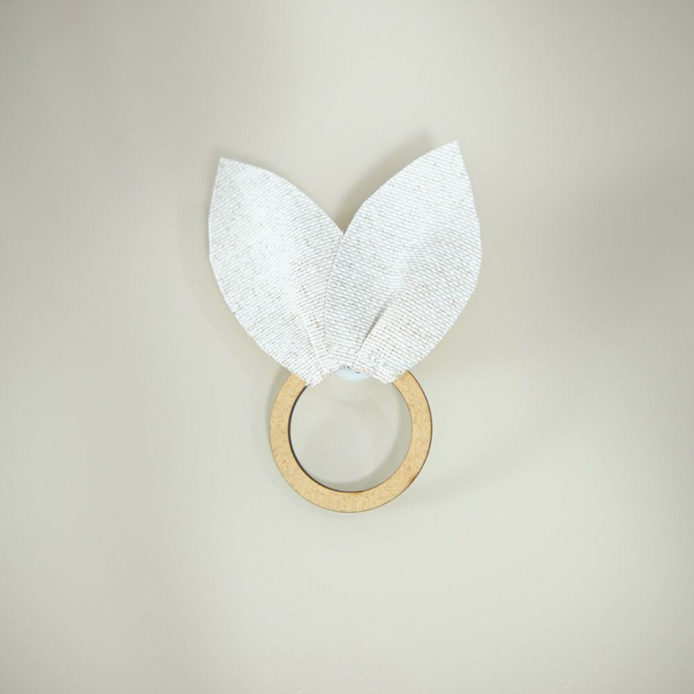 Easter Bunny Ear Napkin Rings Set of 8, 3.94 x 2.76 in