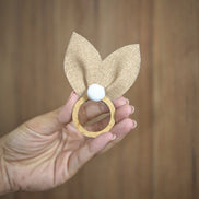 Easter Bunny Ear Napkin Rings Set of 10, 3.94 x 2.76 in