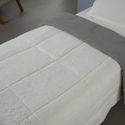 Twin Reversible Comforter Soft & Sherpa Fleece 90.6 x 66.9 in – Warm & Cozy Lightweight Bedding