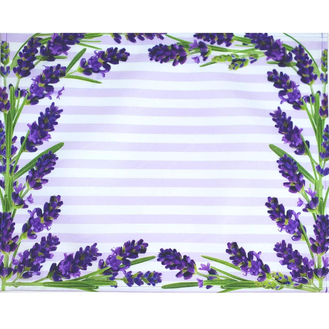 Set 4 Waterproof Rectangular Placemats Lavender 17X13
