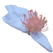 Set of 4 Rose Rustic Savanna Flower Napkin Rings
