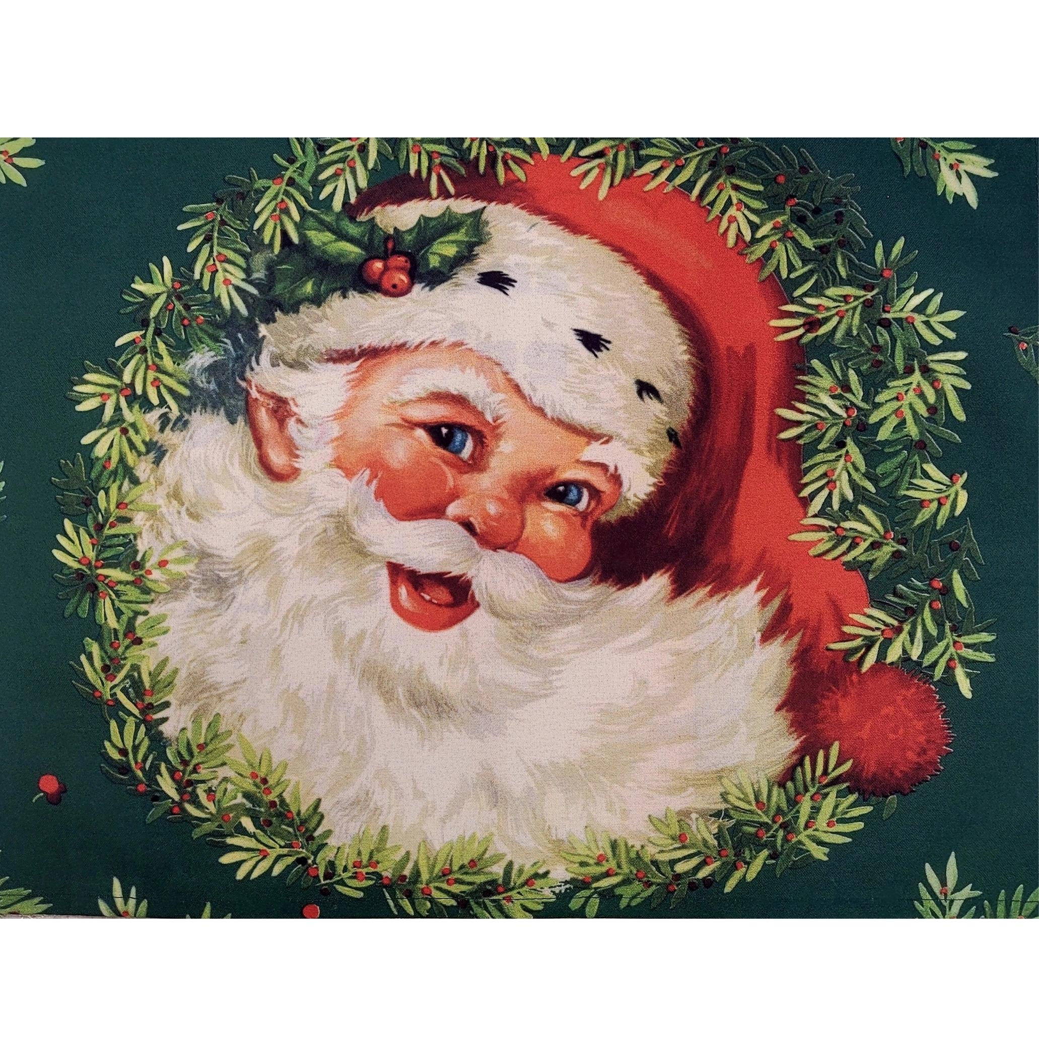 Set of 4 Placemats Christmas Santa Claus Cloth Waterproof 17