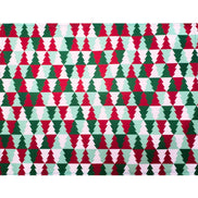 Set of 4 Placemats Christmas Tree Tile Cloth Waterproof 17